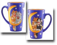 Cat themed latte mug