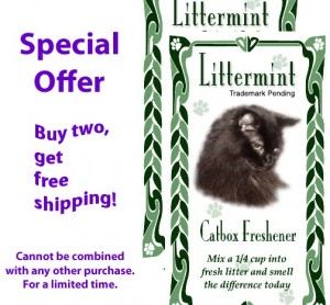 Special offer on Littermint - Buy two, get free shipping!